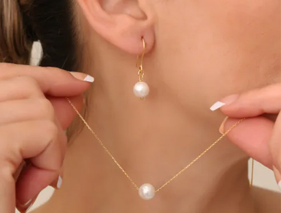 What is the name of the necklace and earring set?