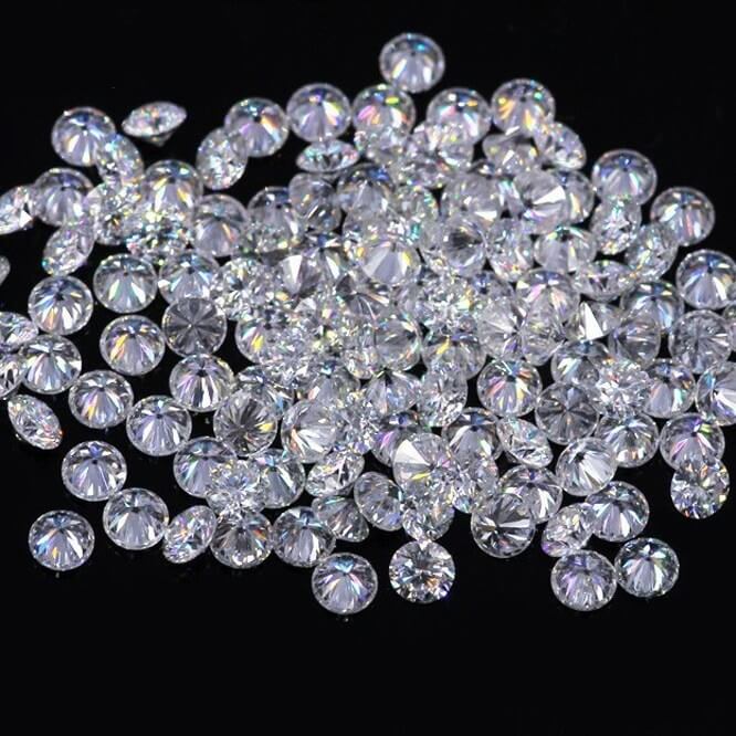 Moissanite Round D VVS Melee Moissanite Stone