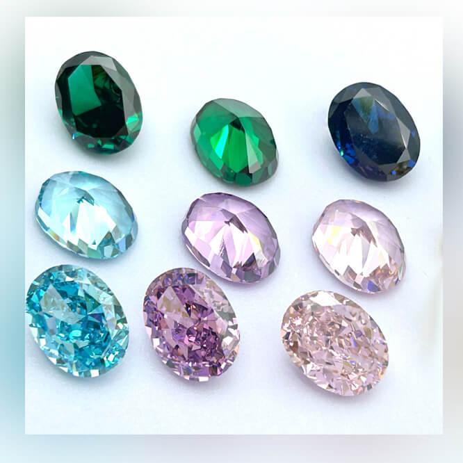  CZ Gems Loose Stone Used for Jewelry Inlay