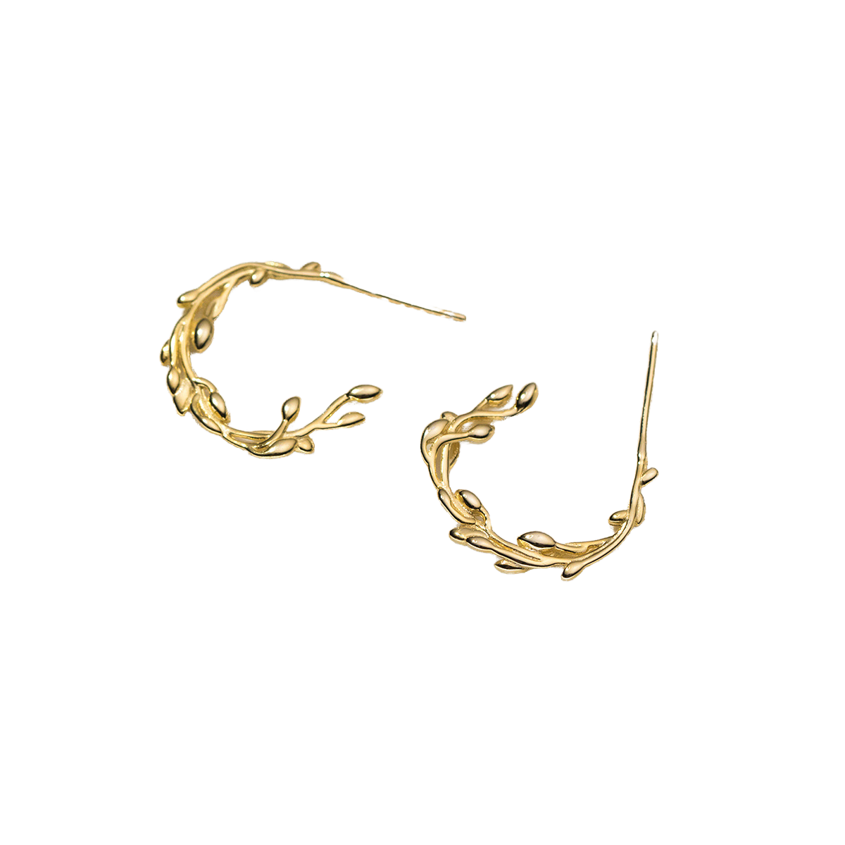 Gold-Plated Silver Stud Earrings | Subtle Shine for Daily Elegance