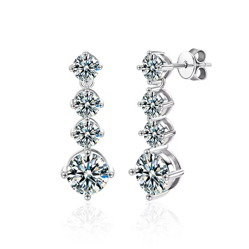  Bling Stud Earrings for Women Beautiful Shiny Jewelry Earrings