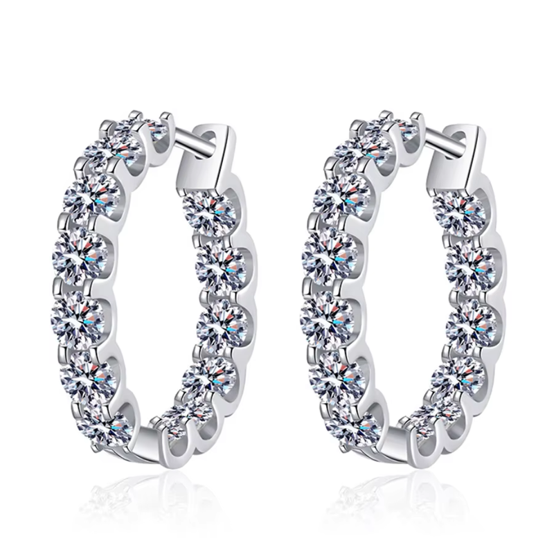  Bling Stud Earrings for Women Beautiful Shiny Jewelry Earrings