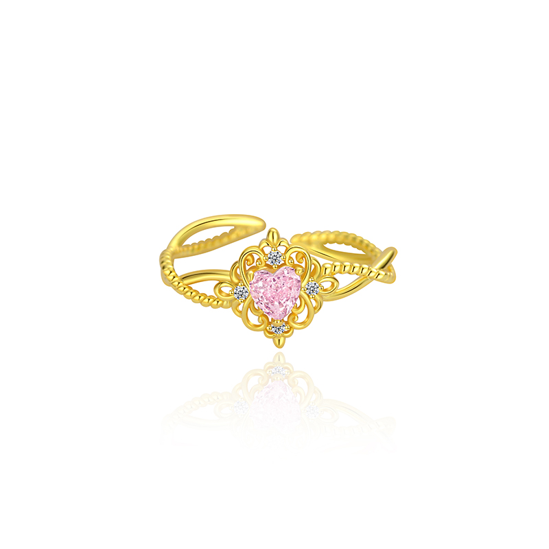 Timeless Sparkle: Gold-Plated Silver with Natural Stone