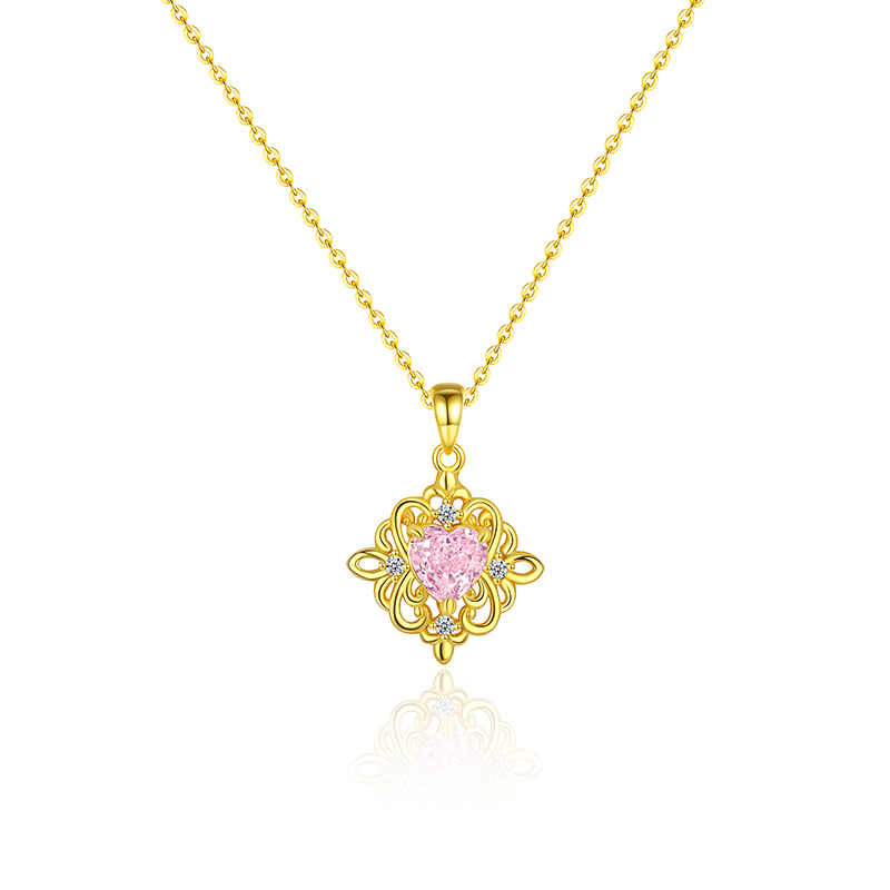 Custom Gold-Plated Necklace: Your Gem, Your Style!