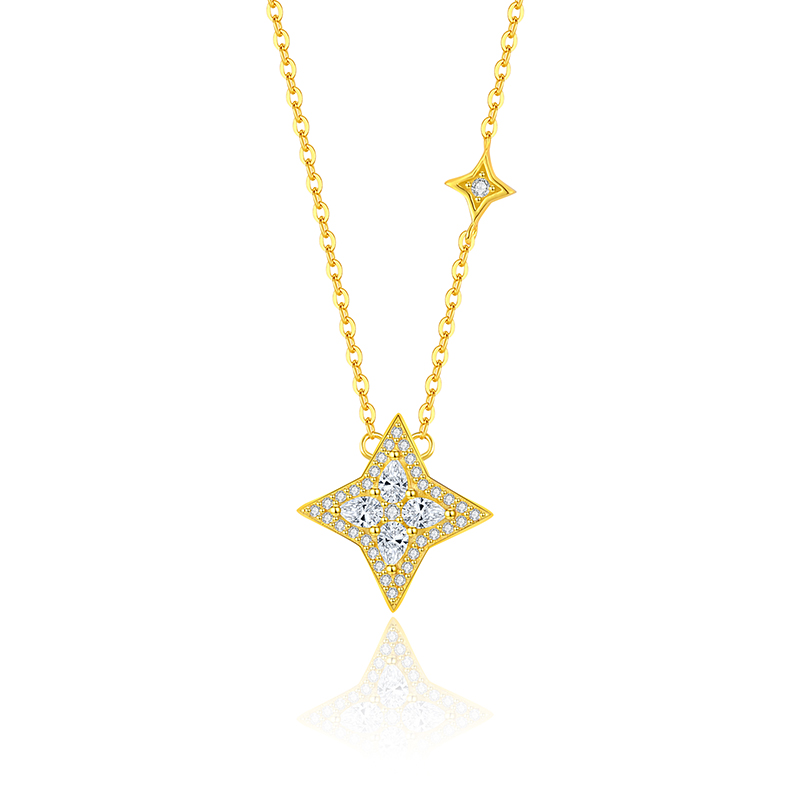 Custom Gold-Plated Necklace: Your Gem, Your Style!