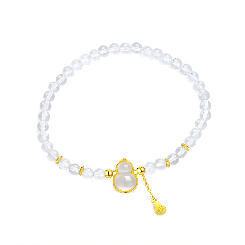 S925 Silver Bracelets With Gold Plated and Setting Different Natural Stones