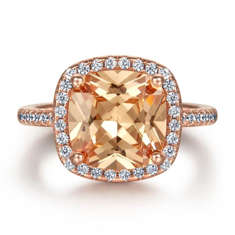 Gold Plated Silver 925 CZ Diamond Wedding Band Ring