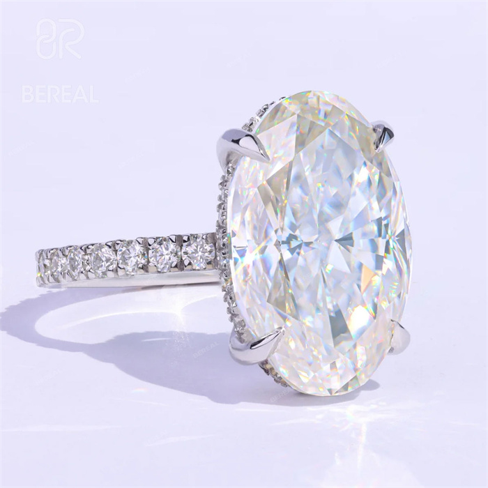 Statement Lab-Grown Diamond Ring C Bold Sparkle, Ethical Choice